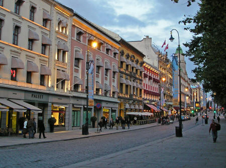 Karl Johans Gate in Oslo Norway